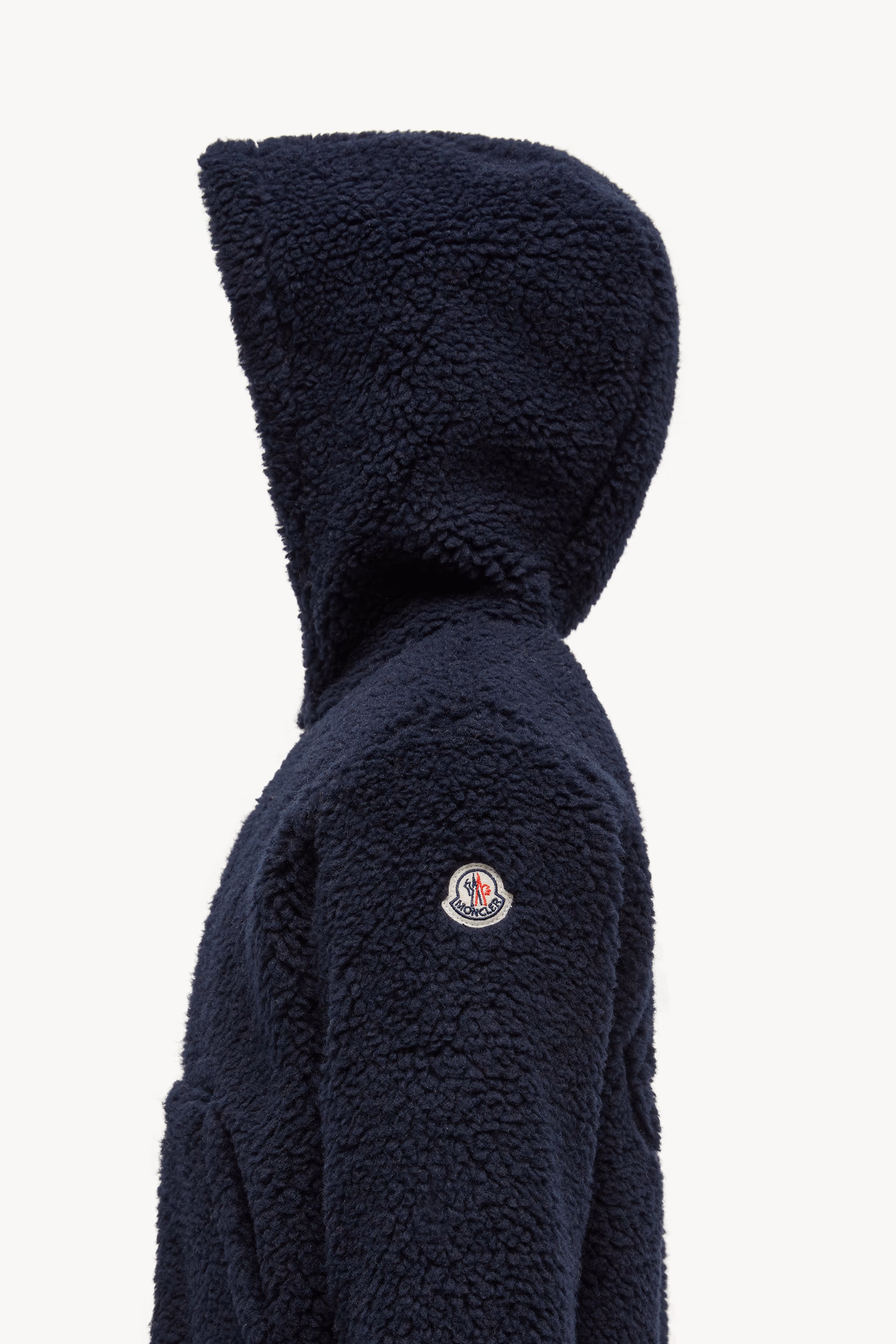 Teddy Zip-Up Hoodie Boy Night Blue Moncler 3